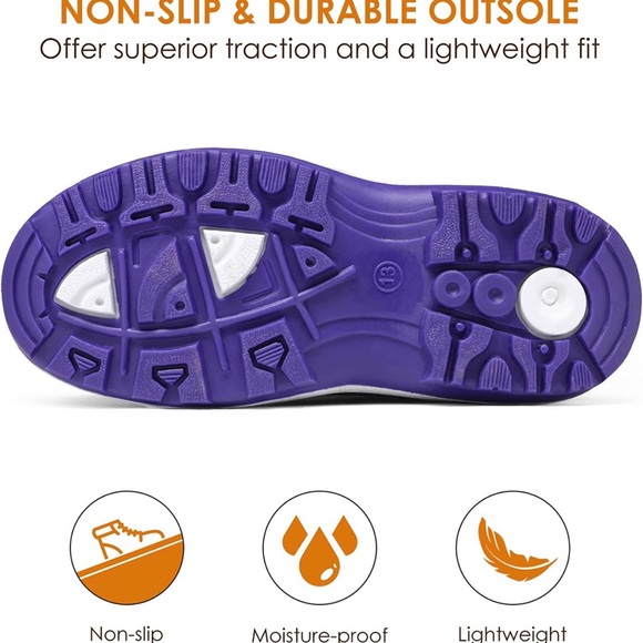 Size 13 Girls Winter Snow Boots- New! - Picture 2 of 6